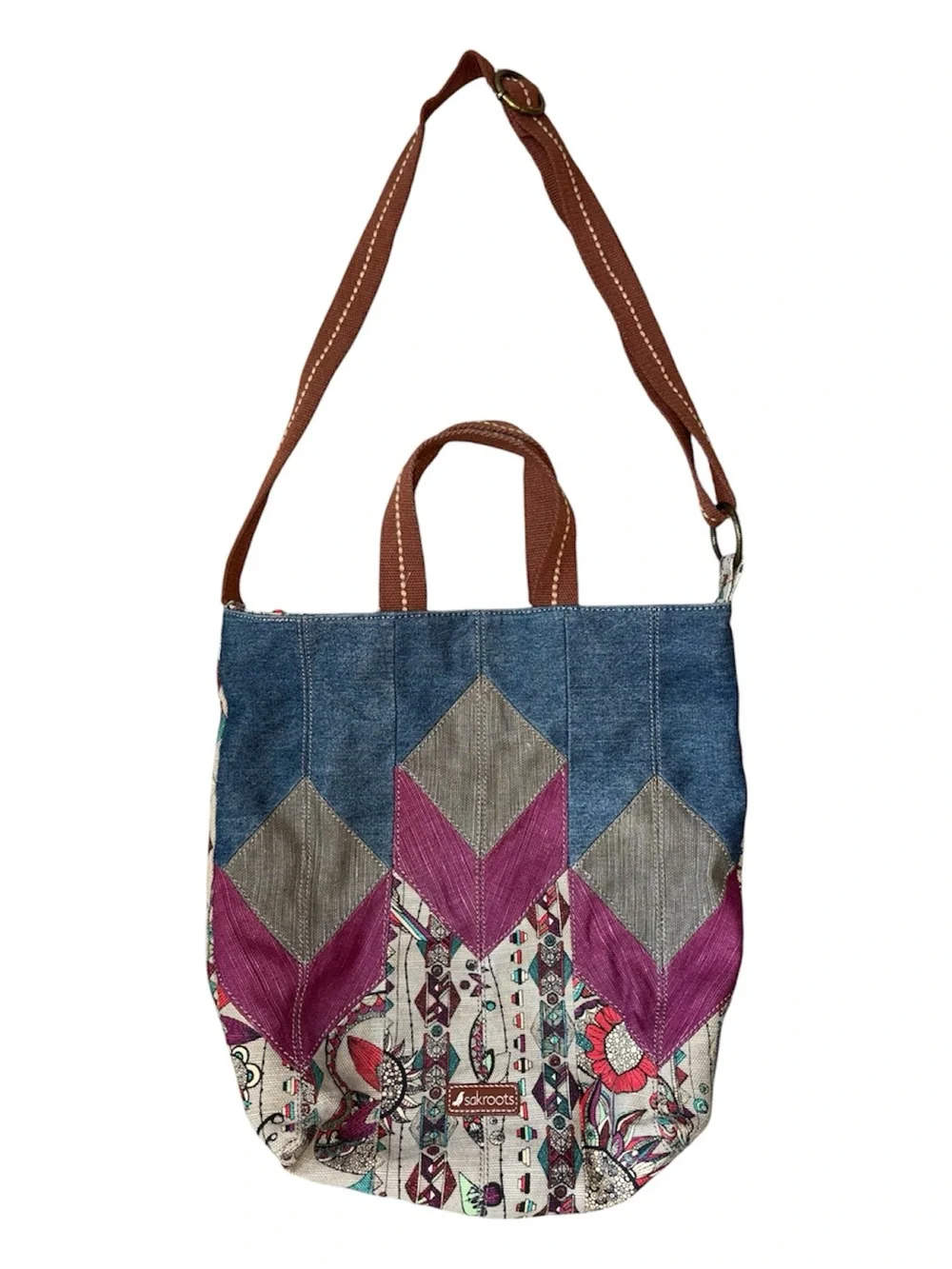 Sakroots Artist Circle Spirit Desert City Tote Convertible Crossbody Bag - Picture 1 of 7